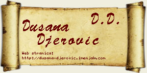 Dušana Đerović vizit kartica